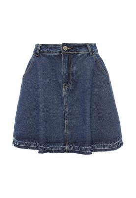 LOST INK   DENIM MINI - LET DOWN HEM